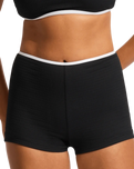 Beach Bound Boyleg Bikini Bottoms in Black