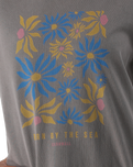 Flower Market T-Shirt in Faded Grey