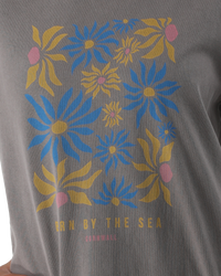 Flower Market T-Shirt in Faded Grey