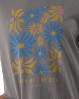 Flower Market T-Shirt in Faded Grey