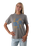 The Born by the Sea Womens Flower Market T-Shirt in Faded Grey