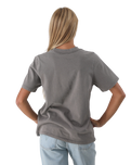 The Born by the Sea Womens Flower Market T-Shirt in Faded Grey