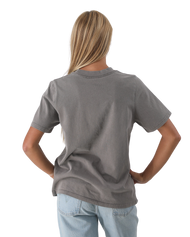 The Born by the Sea Womens Flower Market T-Shirt in Faded Grey