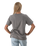 The Born by the Sea Womens Flower Market T-Shirt in Faded Grey