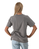 The Born by the Sea Womens Flower Market T-Shirt in Faded Grey