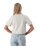 The Born by the Sea Womens Daisy Crop T-Shirt in Faded Bone