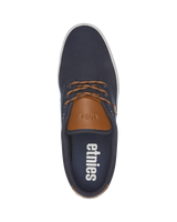 The Etnies Mens Jameson 2 Eco Shoes in Navy, White & Blue