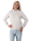 The Born by the Sea Womens Flower Market Hoodie in Bone