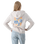 The Born by the Sea Womens Flower Market Hoodie in Bone