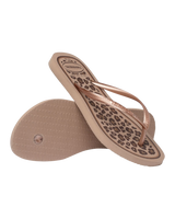 Slim Animals Flip Flops in Rose Gold