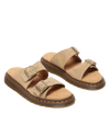 Josef Bronx Suede Sandals in Savannah Tan