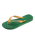 Brazil Logo Flip Flops in Green & Yellow