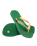 Brazil Logo Flip Flops in Green & Yellow