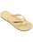 The Havaianas Mens Brazil Logo Flip Flops in Buttercream
