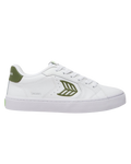 Womens Salvas Shoes in White & Green