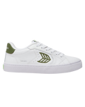 Womens Salvas Shoes in White & Green