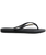 The Havaianas Womens Slim Logo Metallic Flip Flops in Black