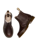 2976 Leonore II Grizzly Leather Chelsea Boots in Dark Brown