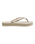 Slim Flatform Flip Flops in Beige