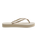 Slim Flatform Flip Flops in Beige