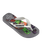 Boys Minecraft Flip Flops in Steel Grey & White