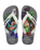 Boys Minecraft Flip Flops in Steel Grey & White