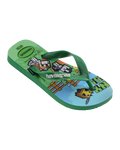 Boys Minecraft Flip Flops in Green