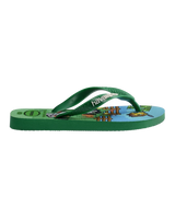 Boys Minecraft Flip Flops in Green