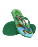 Boys Minecraft Flip Flops in Green