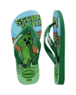 Boys Minecraft Flip Flops in Green