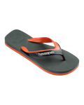 Dual Flip Flops in Green Olive