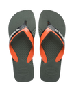 Dual Flip Flops in Green Olive