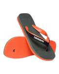 Dual Flip Flops in Green Olive