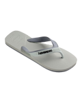 Dual Flip Flops in White & Ice Grey