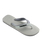 Dual Flip Flops in White & Ice Grey