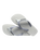 Dual Flip Flops in White & Ice Grey