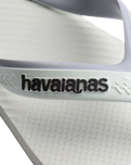 Dual Flip Flops in White & Ice Grey