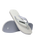Dual Flip Flops in White & Ice Grey