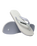 Dual Flip Flops in White & Ice Grey