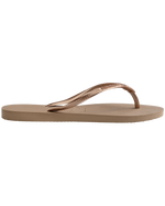 The Havaianas Womens Slim Crystal SW II Flip Flops in Rose Gold