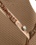 The Havaianas Womens Slim Crystal SW II Flip Flops in Rose Gold