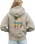 The Born by the Sea Womens Postcard Hoodie in Eucalyptus