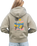 The Born by the Sea Womens Postcard Hoodie in Eucalyptus