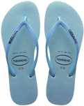 The Havaianas Womens Slim Glitter Iridescent Flip Flops in Lavender Blue