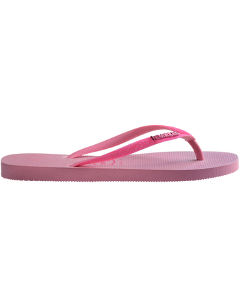 The Havaianas Womens Slim Glitter Iridescent Flip Flops in Pink Lemonade