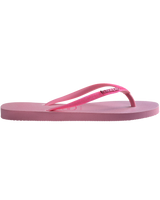 The Havaianas Womens Slim Glitter Iridescent Flip Flops in Pink Lemonade
