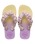 Girls Fluffy Flip Flops in Buttercream