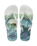 Top Surfer I Flip Flops in White