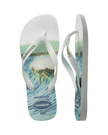 Top Surfer I Flip Flops in White