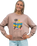 The Born by the Sea Womens Postcard Sweatshirt in Hazy Pink